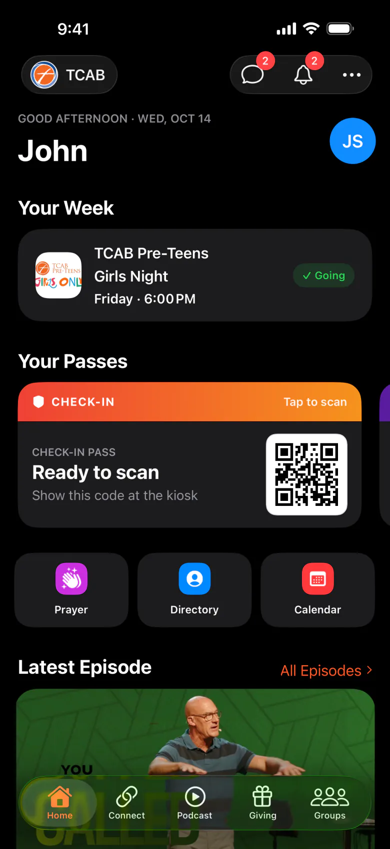 A white-labelled app for The Church at Bushland beside the Culminate Life app
